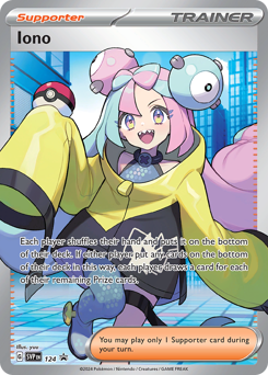 Iono #124 Scarlet & Violet Black Star Promos