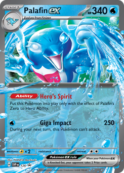 Palafin ex #126 Scarlet & Violet Black Star Promos