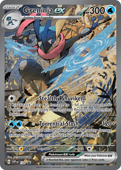 Greninja ex #132 Scarlet & Violet Black Star Promos