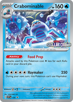 Crabominable #134 Scarlet & Violet Black Star Promos