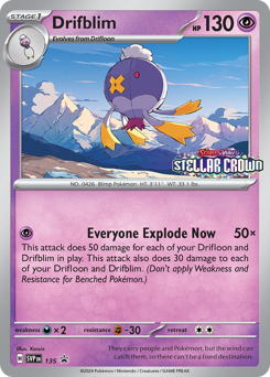 Drifblim #135 Scarlet & Violet Black Star Promos