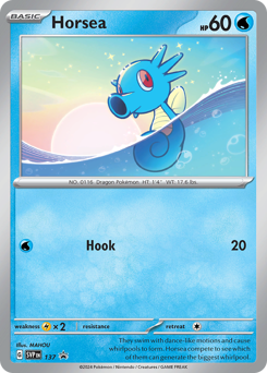 Horsea #137 Scarlet & Violet Black Star Promos