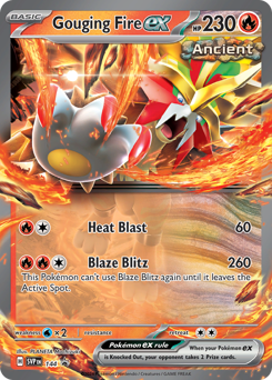 Gouging Fire ex #144 Scarlet & Violet Black Star Promos