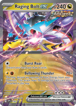 Raging Bolt ex #145 Scarlet & Violet Black Star Promos