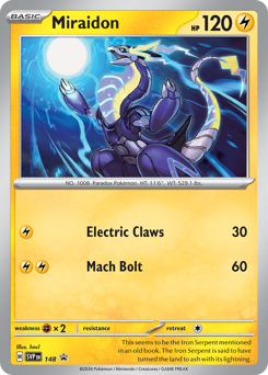 Miraidon #148 Scarlet & Violet Black Star Promos