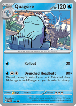 Quagsire #156 Scarlet & Violet Black Star Promos