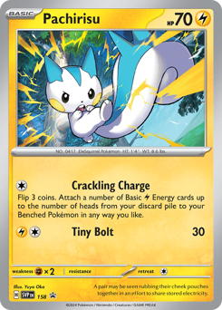Pachirisu #158 Scarlet & Violet Black Star Promos