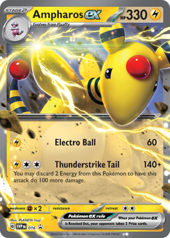 Ampharos ex #16 Scarlet & Violet Black Star Promos