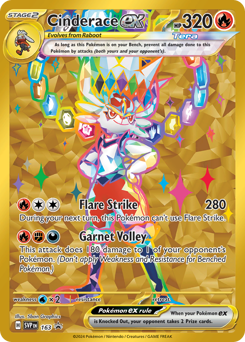 Cinderace ex #163 Scarlet & Violet Black Star Promos