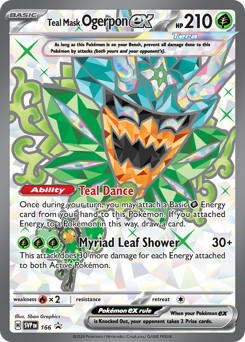 Teal Mask Ogerpon ex #166 Scarlet & Violet Black Star Promos