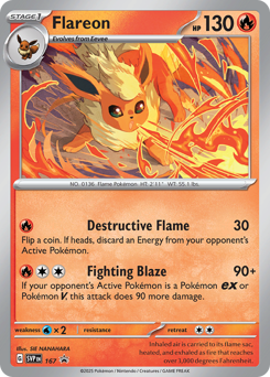 Flareon #167 Scarlet & Violet Black Star Promos