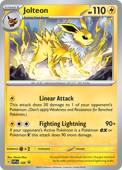 Jolteon #169 Scarlet & Violet Black Star Promos