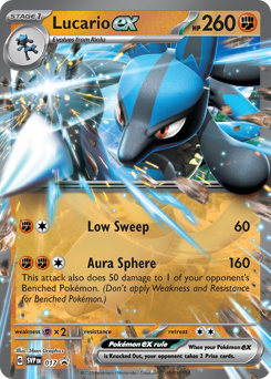 Lucario ex #17 Scarlet & Violet Black Star Promos