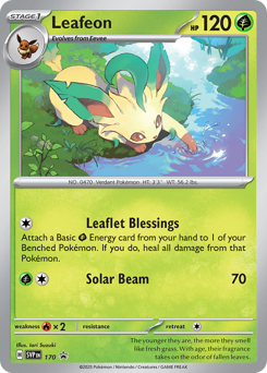 Leafeon #170 Scarlet & Violet Black Star Promos