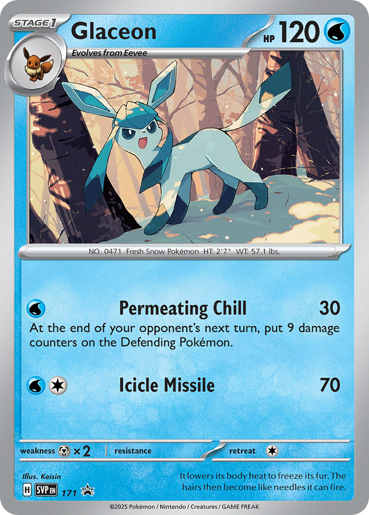 Glaceon #171 Scarlet & Violet Black Star Promos