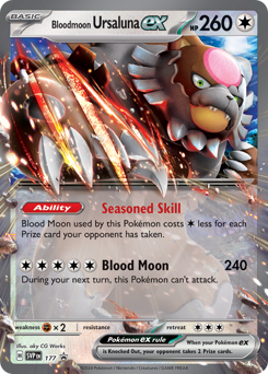 Bloodmoon Ursaluna ex #177 Scarlet & Violet Black Star Promos