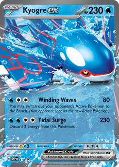 Kyogre ex #178 Scarlet & Violet Black Star Promos