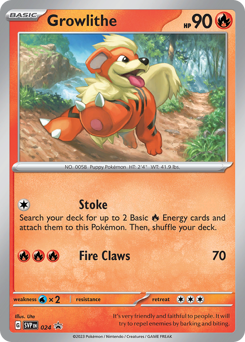Growlithe #24 Scarlet & Violet Black Star Promos