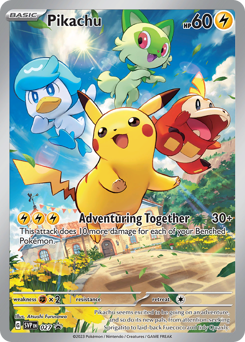 Pikachu #27 Scarlet & Violet Black Star Promos