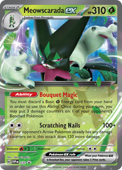 Meowscarada ex #33 Scarlet & Violet Black Star Promos