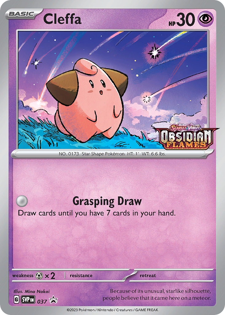 Cleffa #37 Scarlet & Violet Black Star Promos