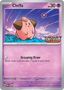 Cleffa #37 Scarlet & Violet Black Star Promos