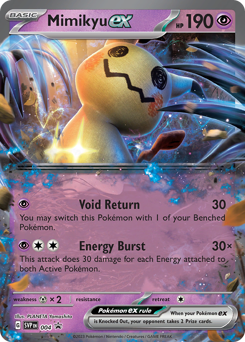 Mimikyu ex #4 Scarlet & Violet Black Star Promos