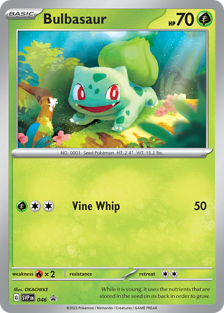 Bulbasaur #46 Scarlet & Violet Black Star Promos