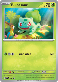 Bulbasaur #46 Scarlet & Violet Black Star Promos