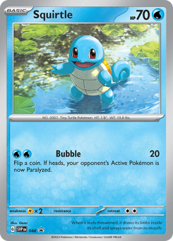 Squirtle #48 Scarlet & Violet Black Star Promos