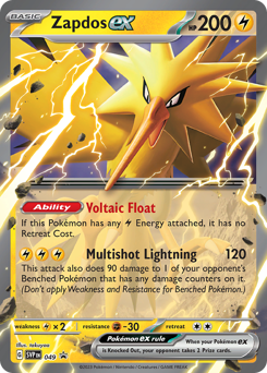 Zapdos ex #49 Scarlet & Violet Black Star Promos