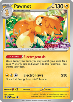 Pawmot #6 Scarlet & Violet Black Star Promos