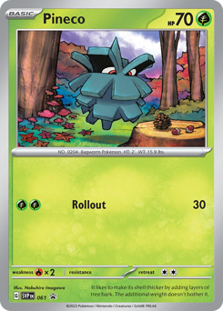 Pineco #61 Scarlet & Violet Black Star Promos