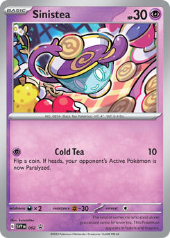 Sinistea #62 Scarlet & Violet Black Star Promos
