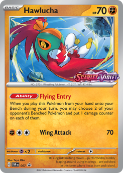 Hawlucha #7 Scarlet & Violet Black Star Promos