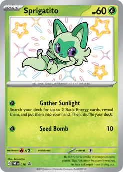 Sprigatito #76 Scarlet & Violet Black Star Promos