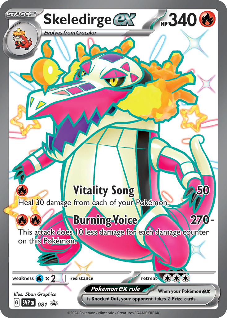 Skeledirge ex #81 Scarlet & Violet Black Star Promos