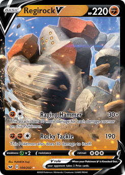 Regirock V #104 Sword & Shield