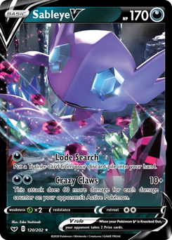 Sableye V #120 Sword & Shield