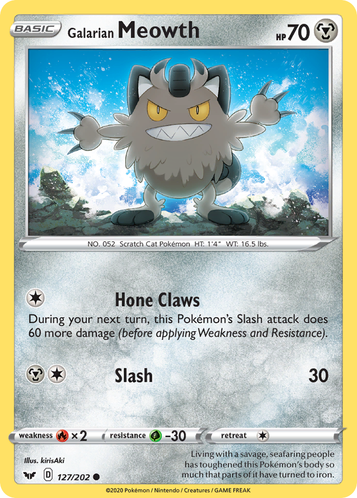 Galarian Meowth #127 Sword & Shield
