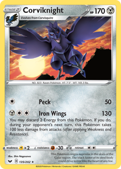 Corviknight #135 Sword & Shield