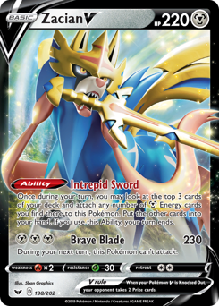 Zacian V Sword & Shield #138