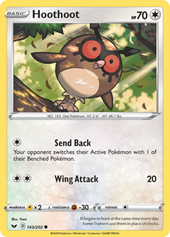 Hoothoot Sword & Shield #143