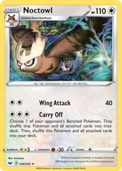 Noctowl #144 Sword & Shield