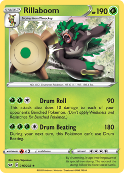 Rillaboom #15 Sword & Shield