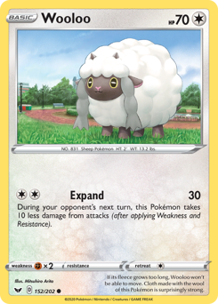 Wooloo #152 Sword & Shield