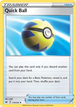 Quick Ball #179 Sword & Shield