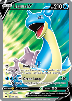 Lapras V #189 Sword & Shield