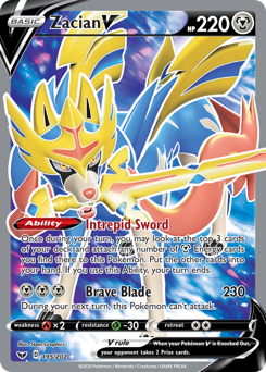 Zacian V Sword & Shield #195