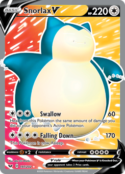Snorlax V #197 Sword & Shield